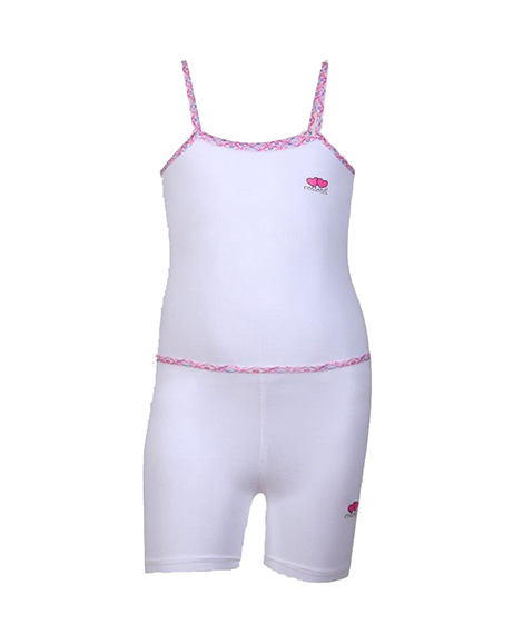 Heart Top Short Set For Girls Colored Random color