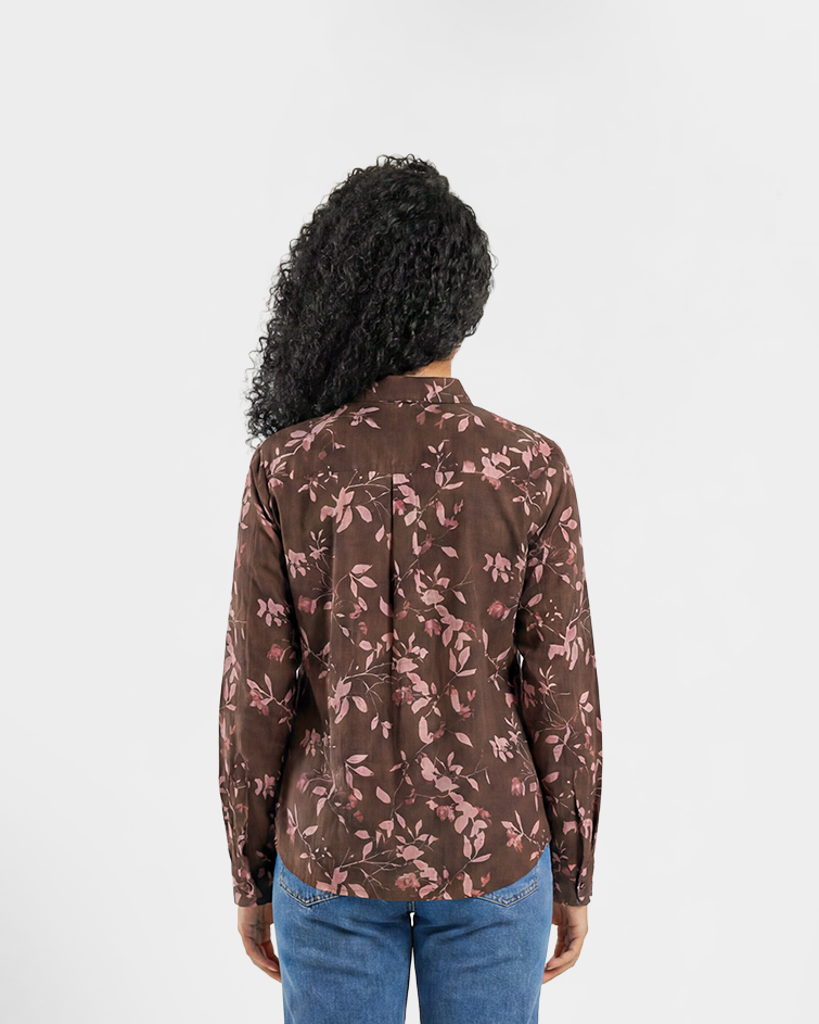 Women Floral Button-Up Shirt