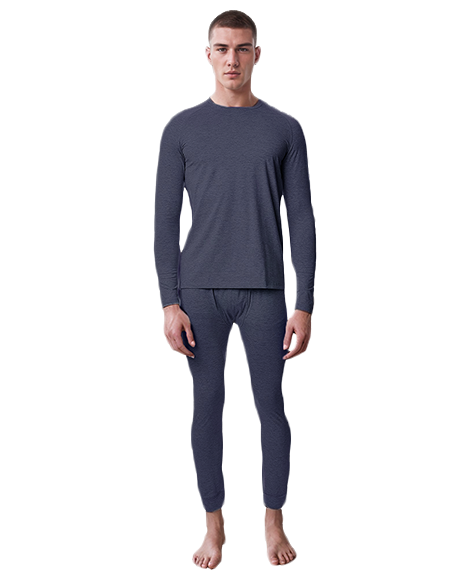 Thermal Sets For Men - Navy & gray