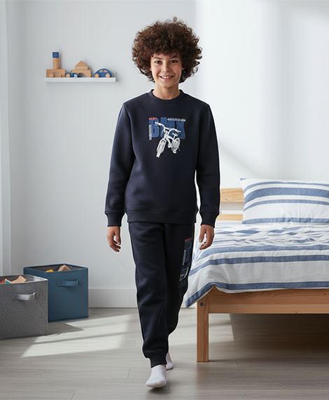 Boys Tracksuit – Graphic Sweatshirt & Joggers Set