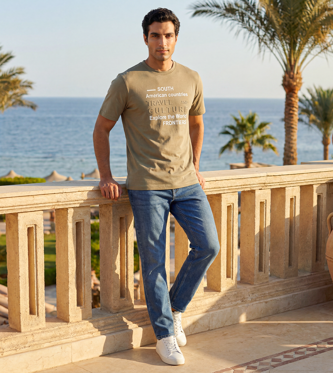 Men Travel Graphic T-Shirt