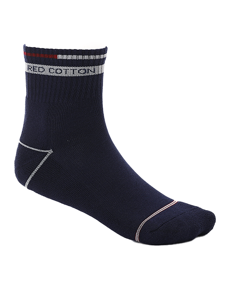 Men's Comfortable Mid-Calf Socks 3Pcs -Navy