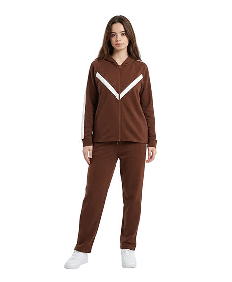 Premium V-Stripe Zip-Up Tracksuit
