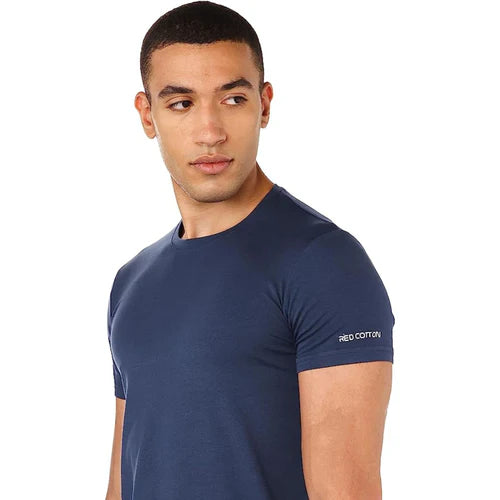 Men's Cotton Undershirt – Navy Blue