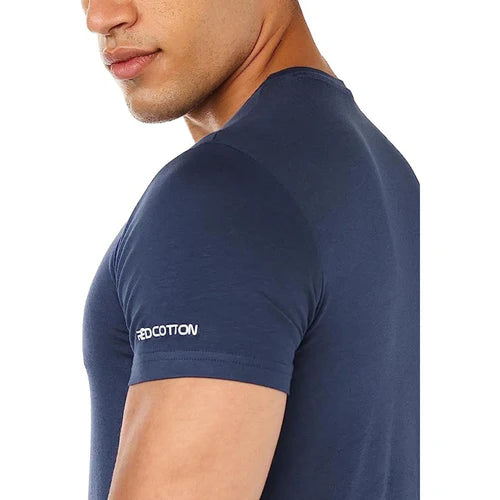 Men's Cotton Undershirt – Navy Blue