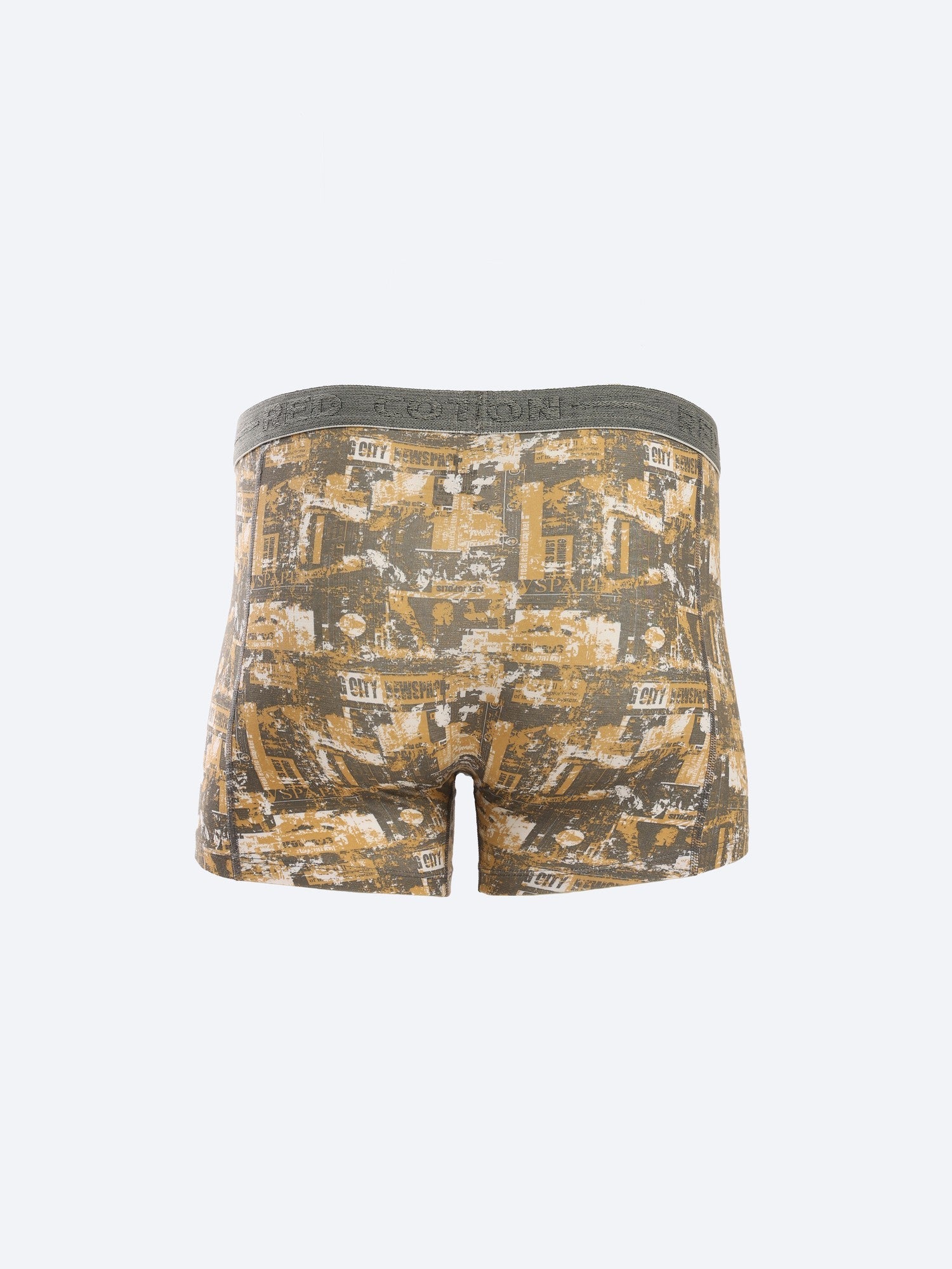 Printed Boxer For Men - Mustard