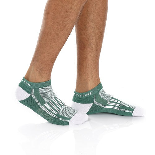 Men Plain Mid Calf Socks - Green