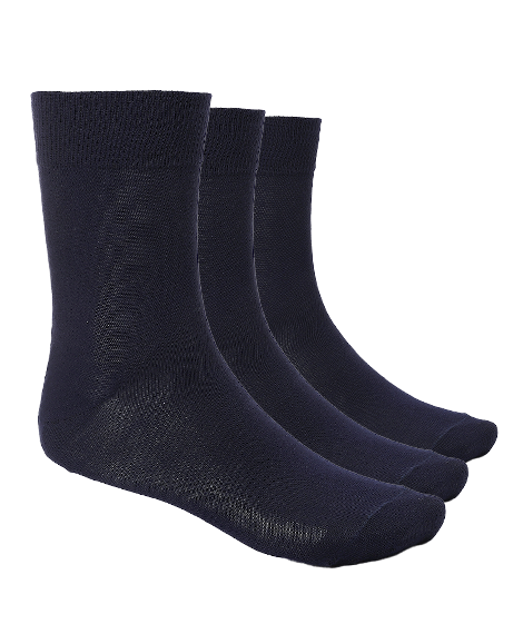 Men's Soft and Cozy Classic Socks (3)pc - Navy