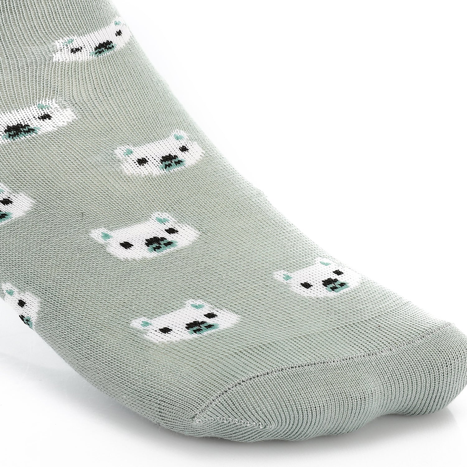 Women Socket Socks with Printed - Mint