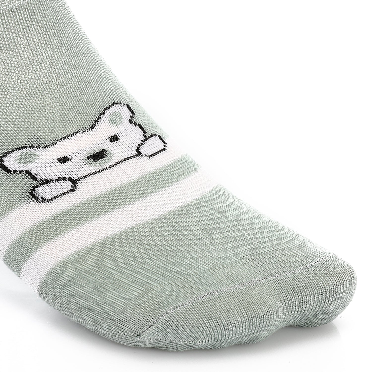 Womens No Show Socks With Drawings - Mint