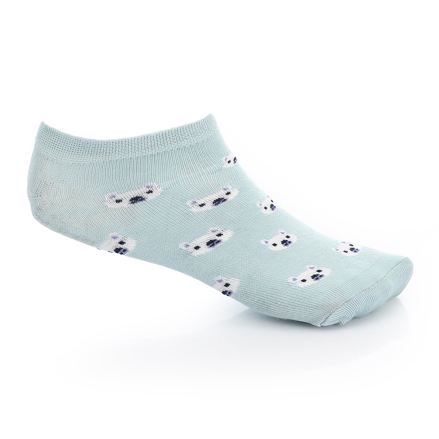 Women Socket Socks with Printed - Blue