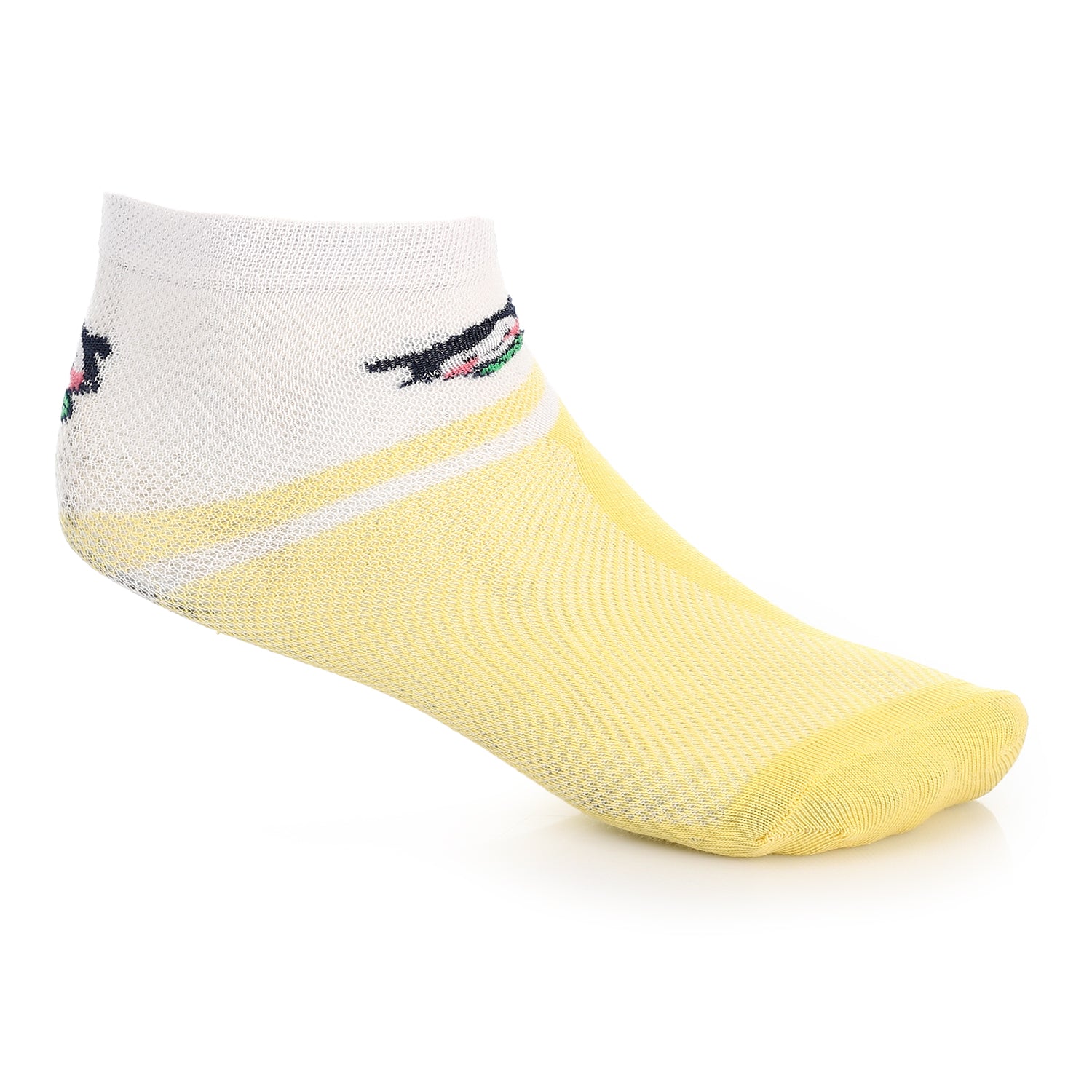 Socks For Girl - Simple, Elegant - Yellow & white