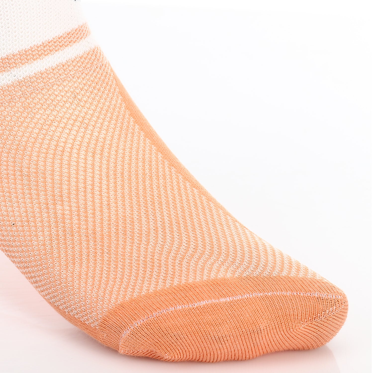 Socks For Girl - Simple, Elegant - Orange & White