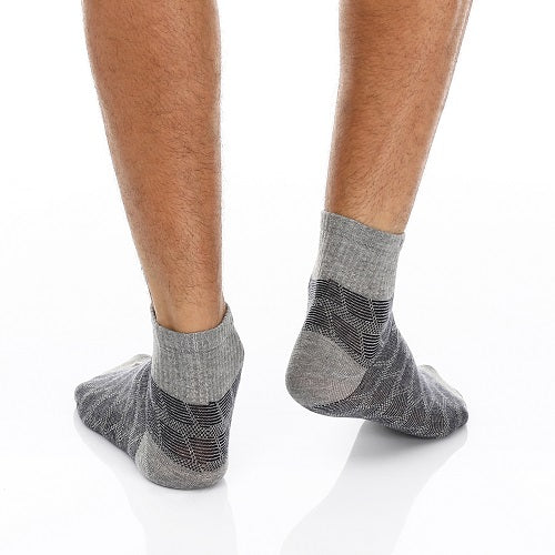 Men's Jacquard Socks - Short, Sporty - White