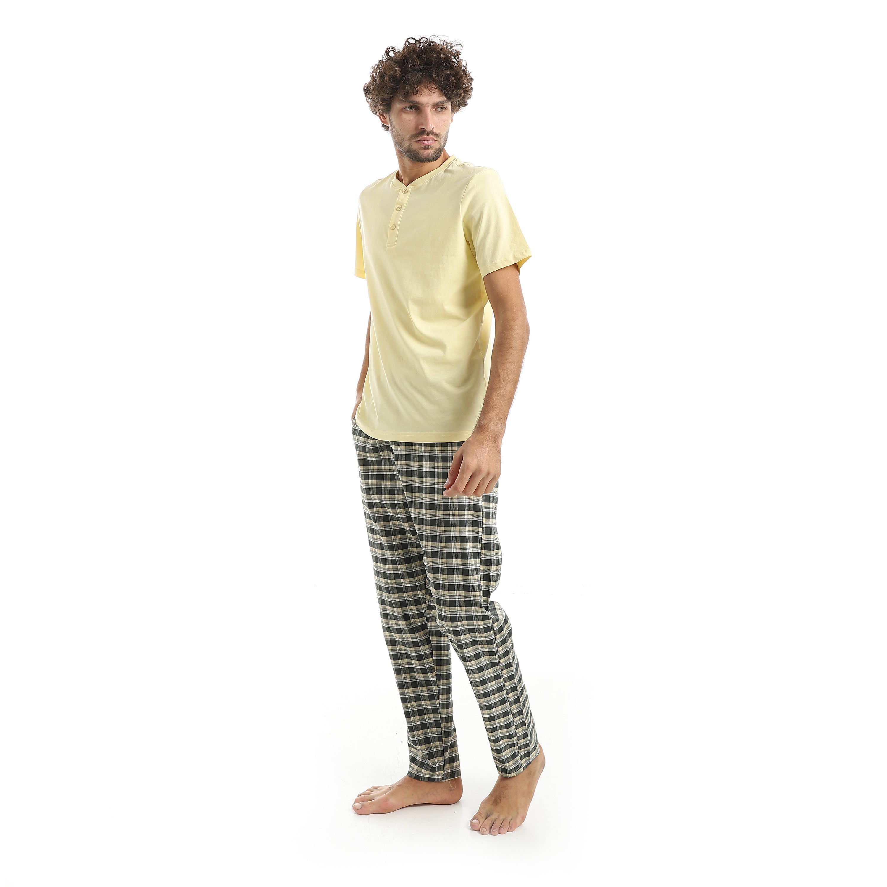 Men's pajamas Red Cotton