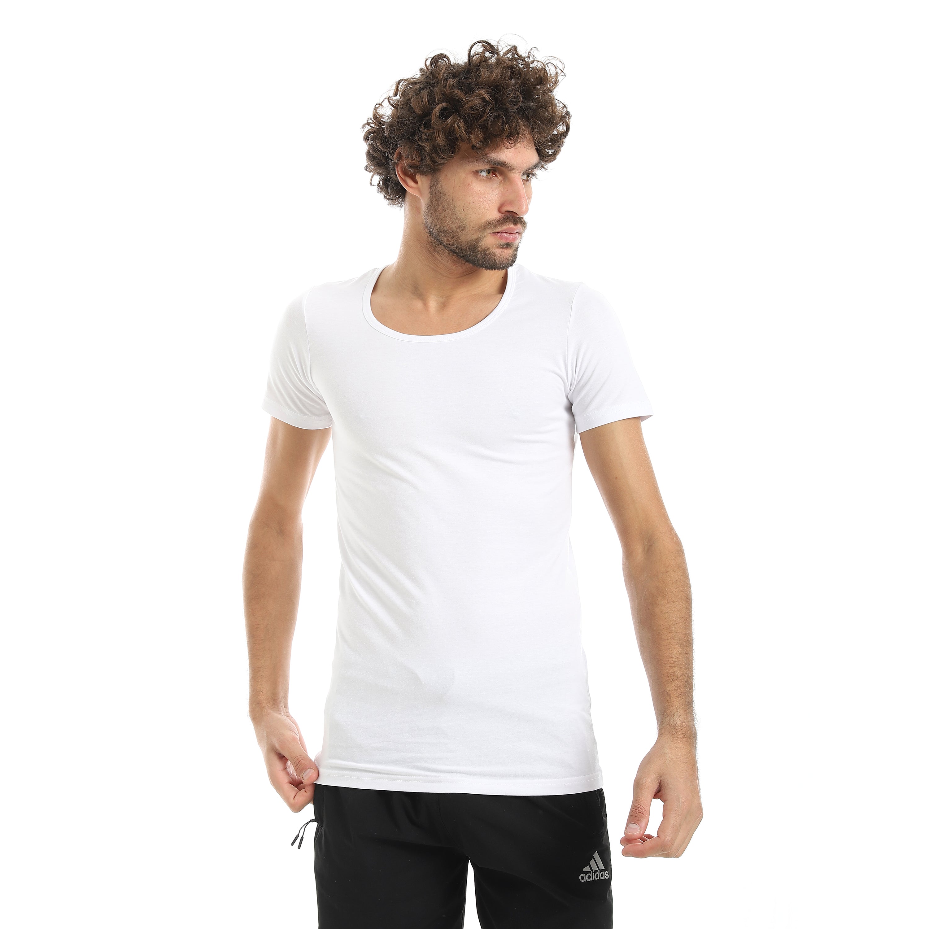 Invisible Comfort Undershirt Red Cotton - White