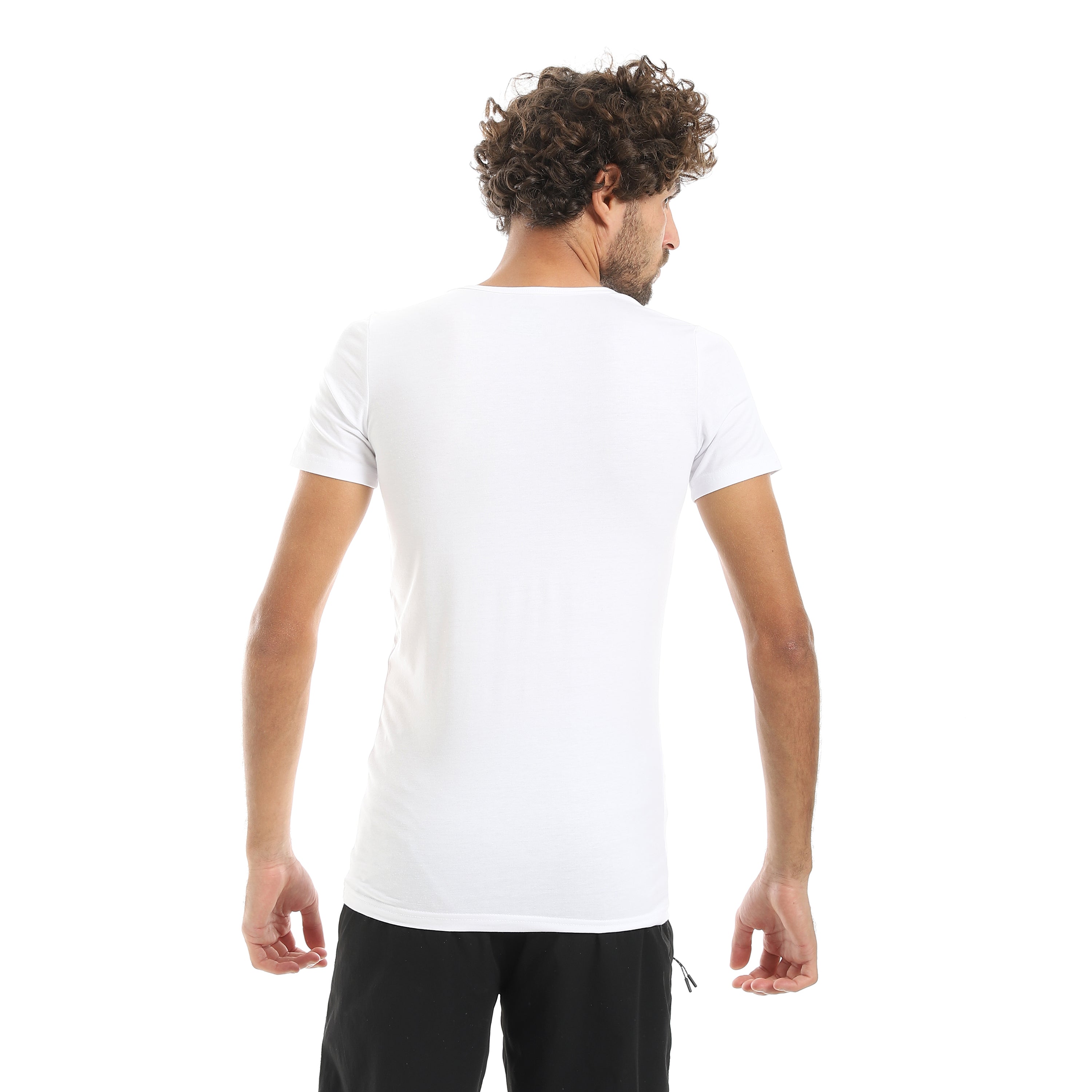 Invisible Comfort Undershirt Red Cotton - White
