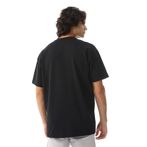 Men's Cotton T-Shirt Over Size- Casual And Comfortable  - Black