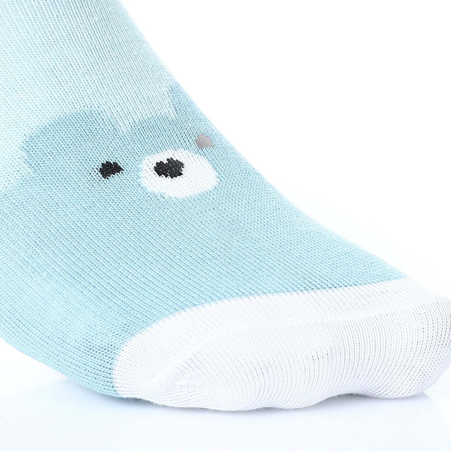 Women's No Show Socks With Drawings - Blue