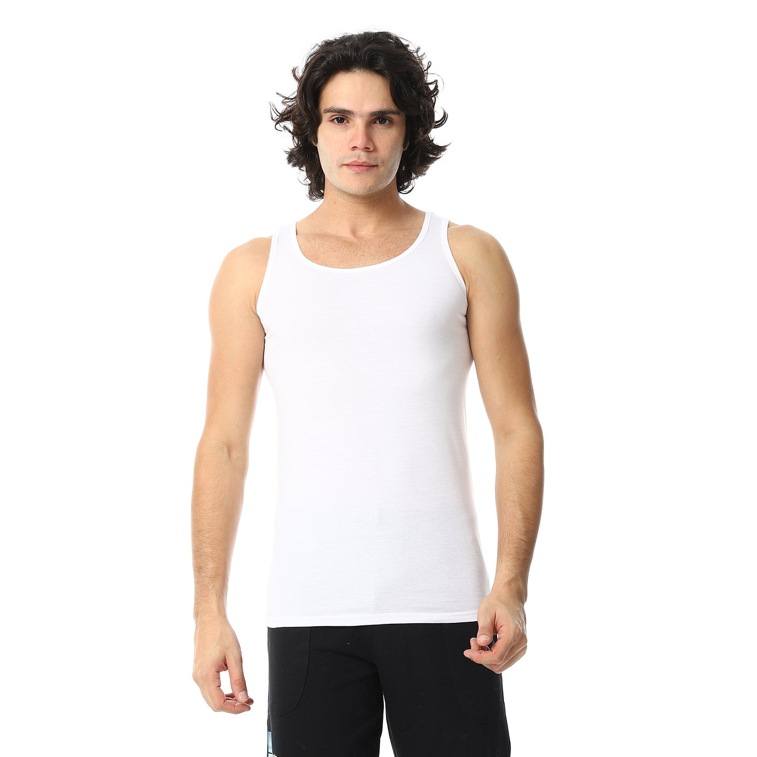 Men's Sleeveless Combed 3 Pcs - White