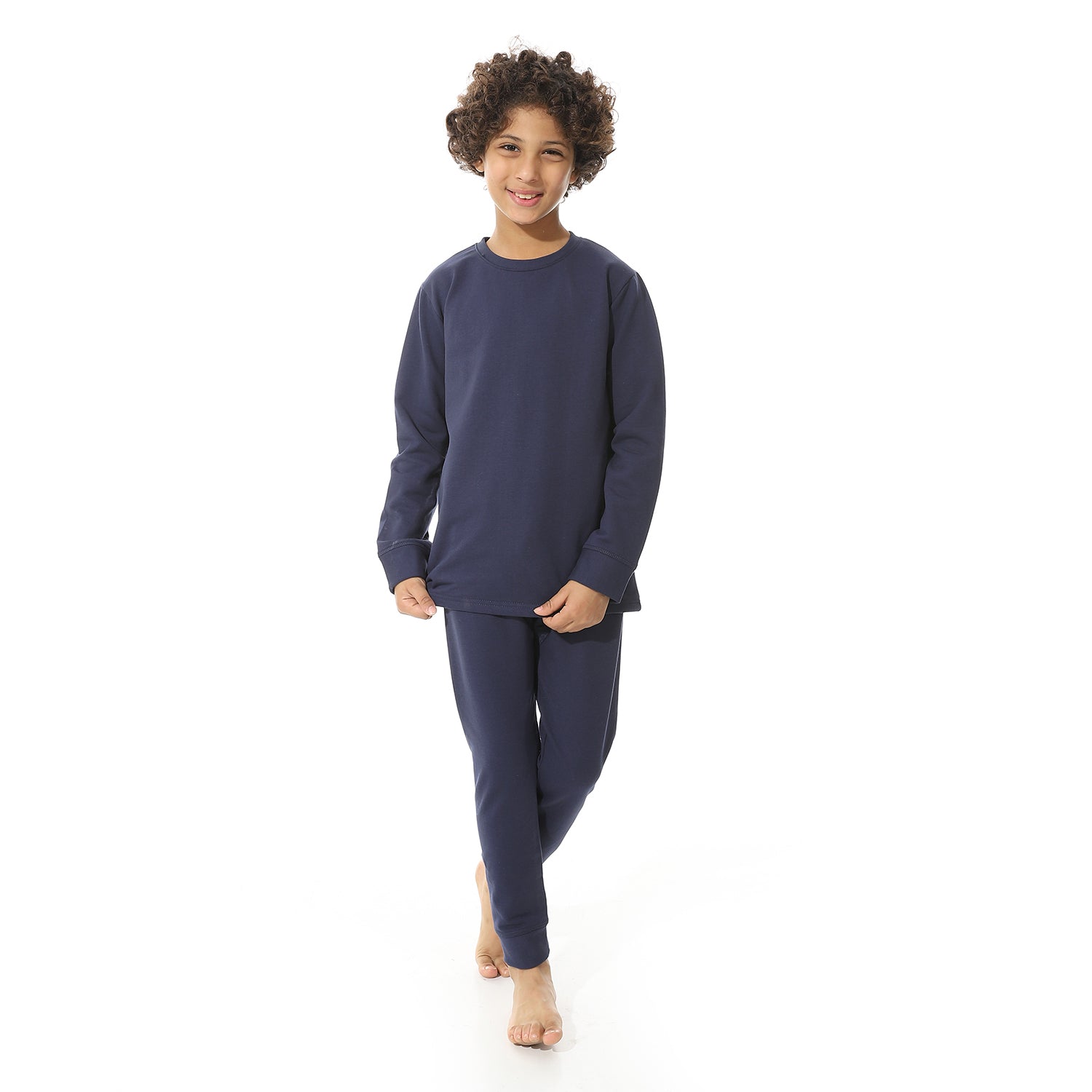 Boys Thermal Set Padded inside - Navy chaneit