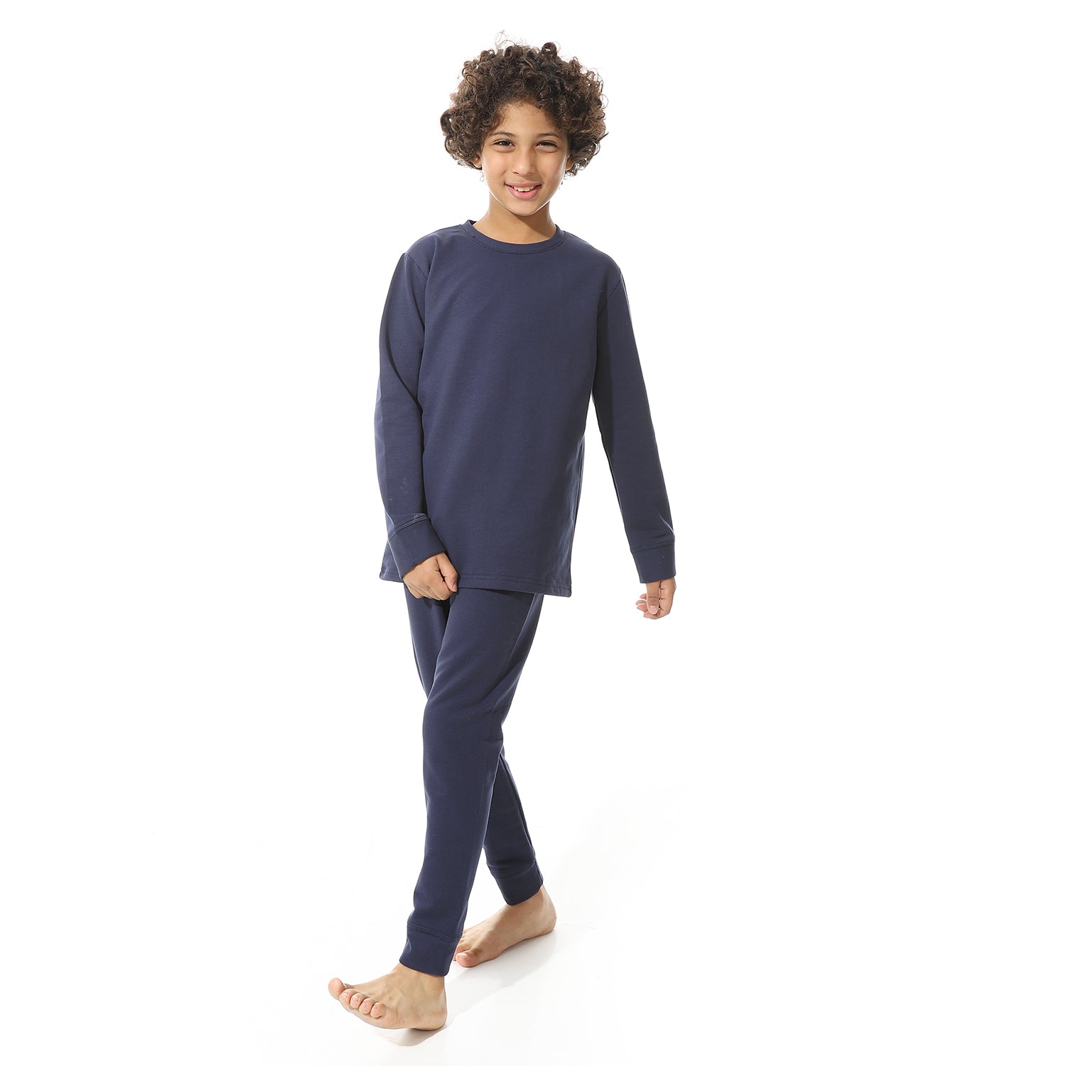 Boys Thermal Set Padded inside - Navy chaneit