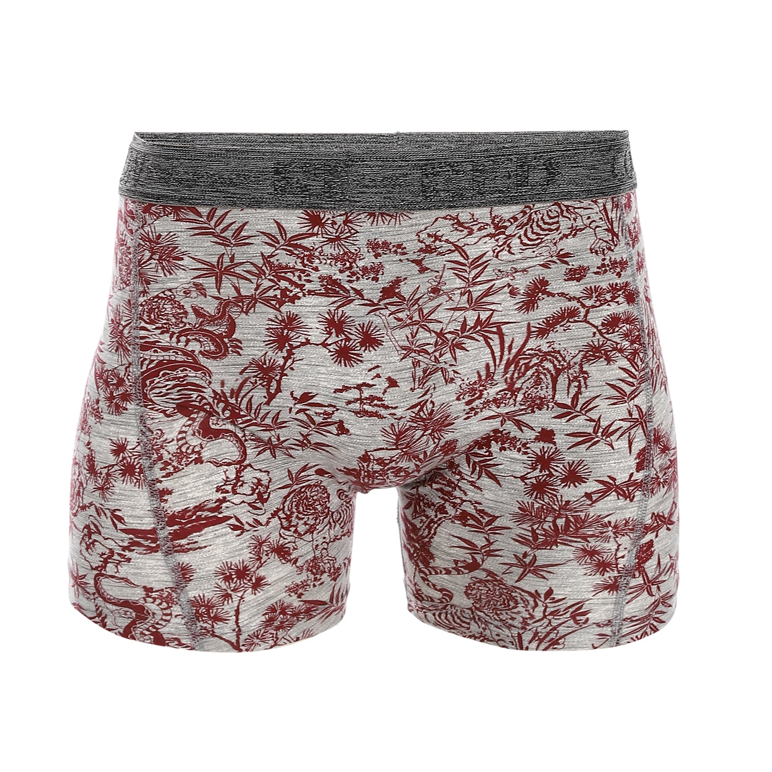 Boxer For Men Printed - Dark Red