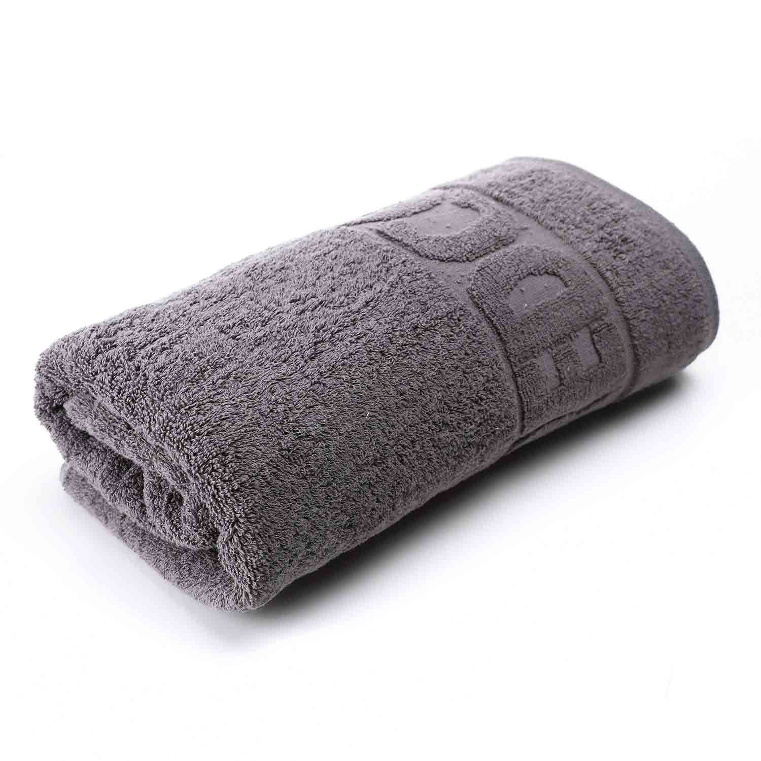 Deluxe 100% Cotton Bath Towel - Grey 70*140