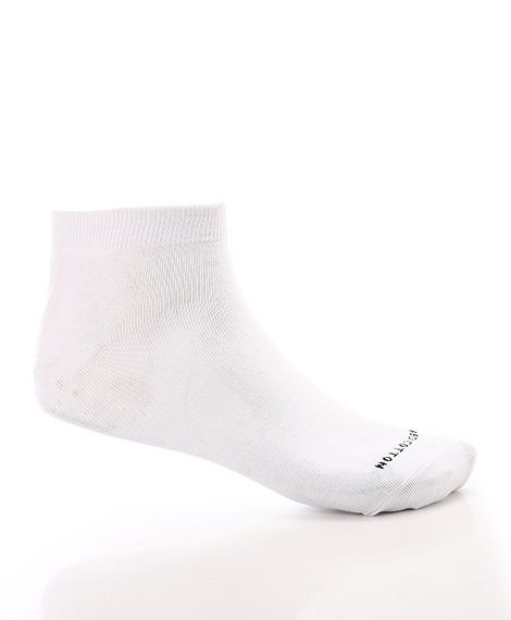 Men's White Cotton Socks