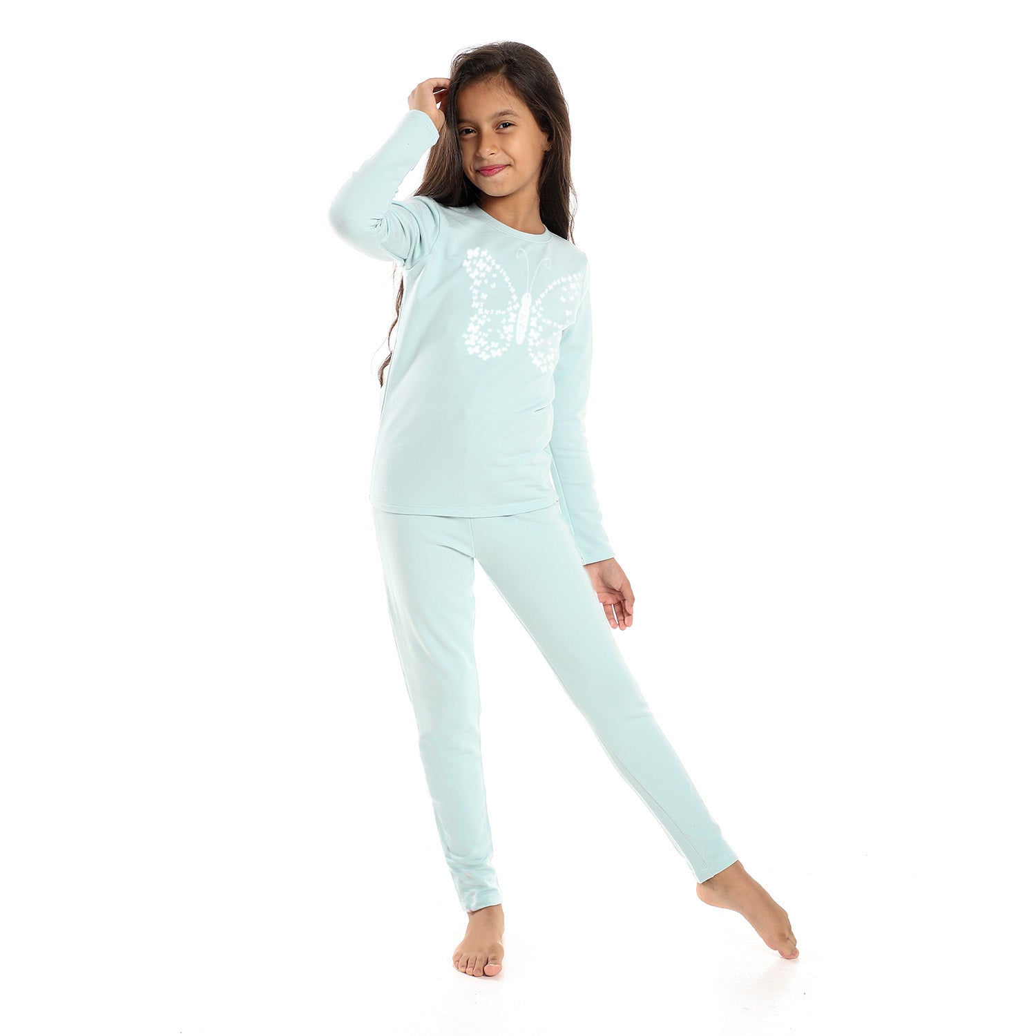 Girls Thermal Set - Light blue
