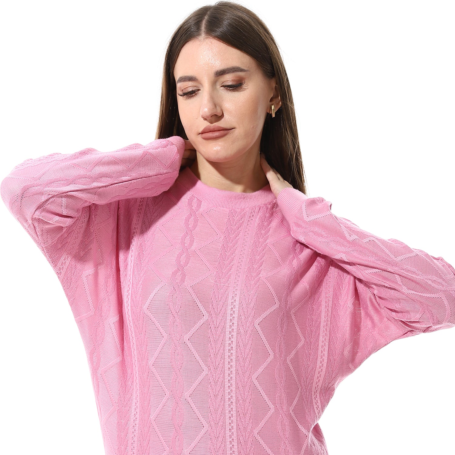 Womens Rose Pajama Set – Jacquard T-Shirt And Comfy Pants