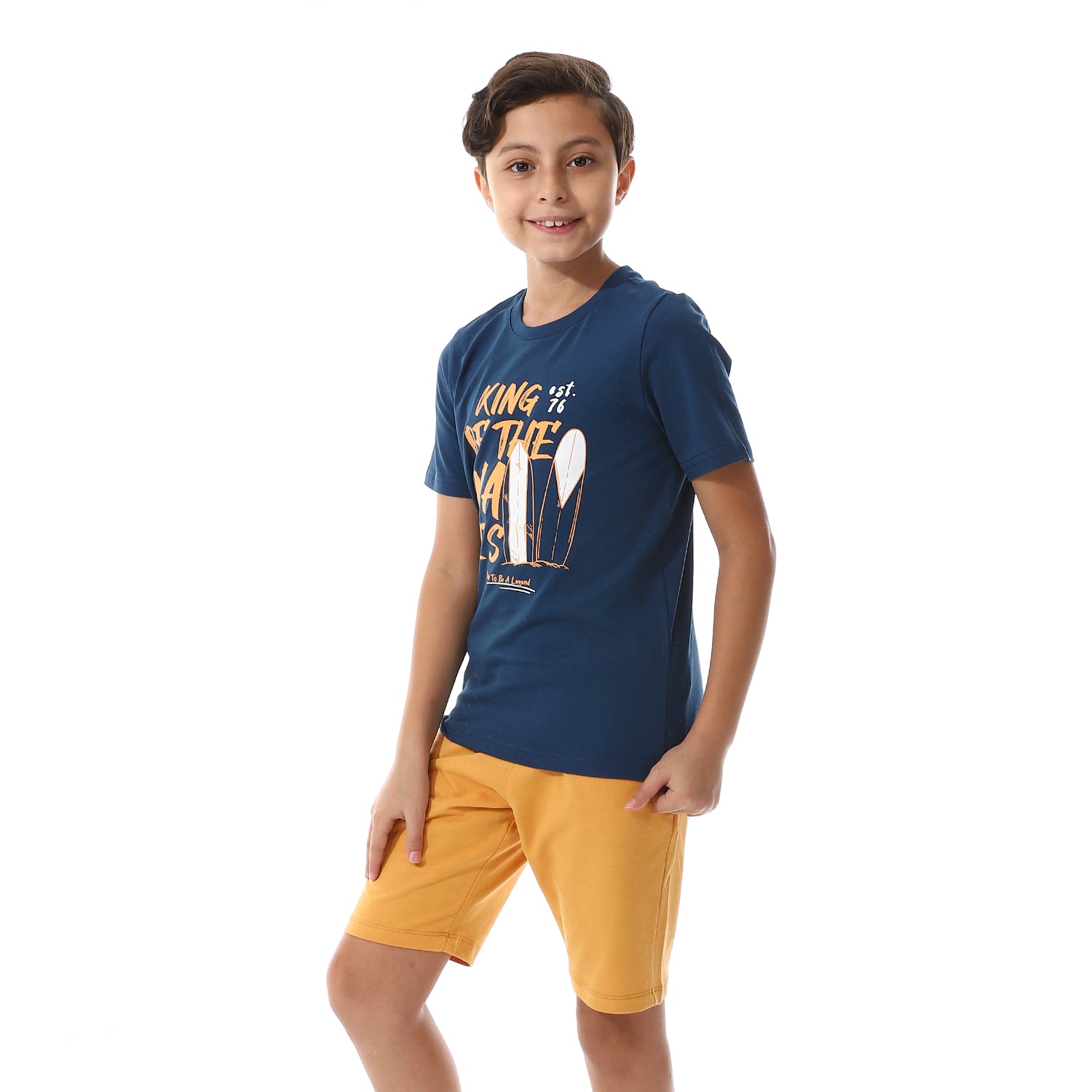 Boys Summer Pajama - Petroleum
