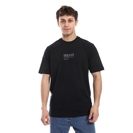 Mens Cotton T-Shirt - Classic and Comfortable Casual Tee - Black
