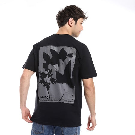 Mens Cotton T-Shirt - Classic and Comfortable Casual Tee - Black