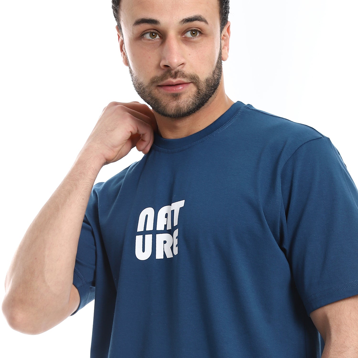 Mens Cotton T-Shirt - Casual and Comfortable - Petroleum