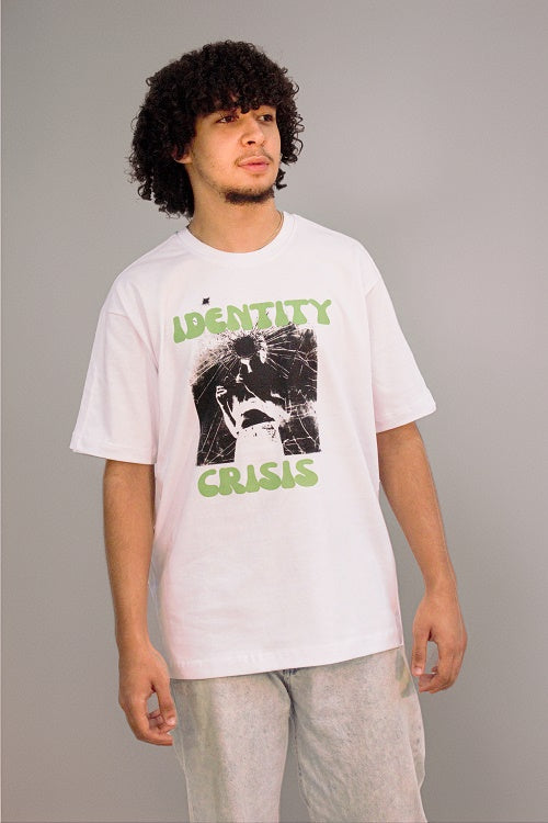 Mens Cotton oversized T-Shirt - White