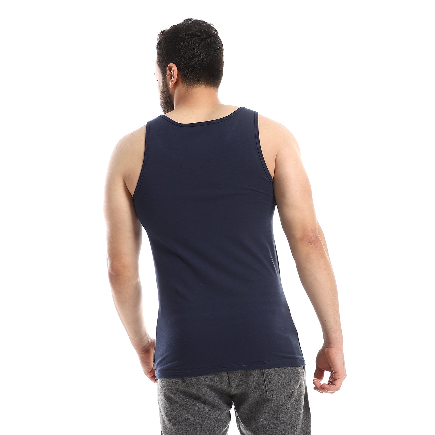 Lycra Sleeveless Undershirt For Men - Navy