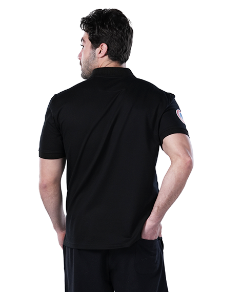 Polo T-Shirt For Men - Comfortable & Basic - Black