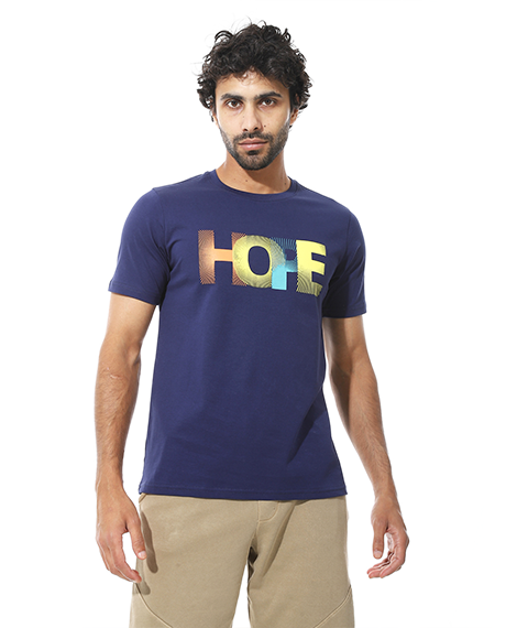 Men's Cotton Regular Fit T-Shirt- Navy
