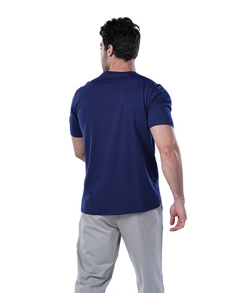 Men's Regular Fit Cotton T-Shirt - Navy