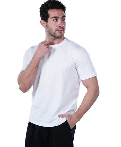 Men's Regular Fit Cotton T-Shirt - White