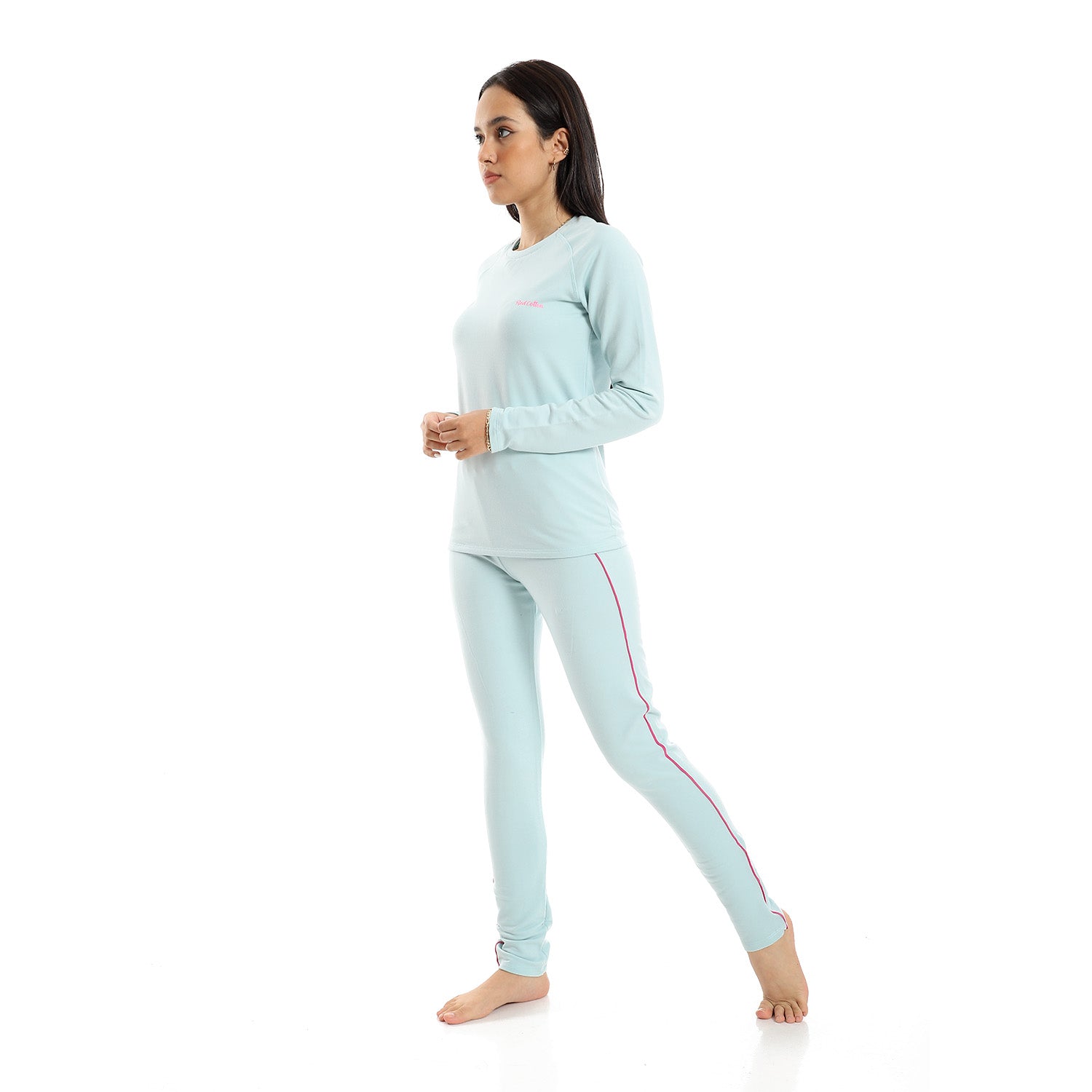 Women's Thermal Set Padded Inside - Light Green