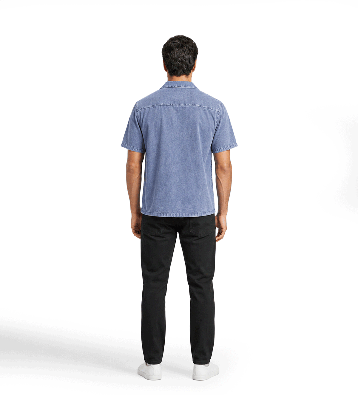 Men’s Washed Short-Sleeve Shirt