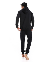 mens winter pajamas from red cottonCasual and comfortable-black-12