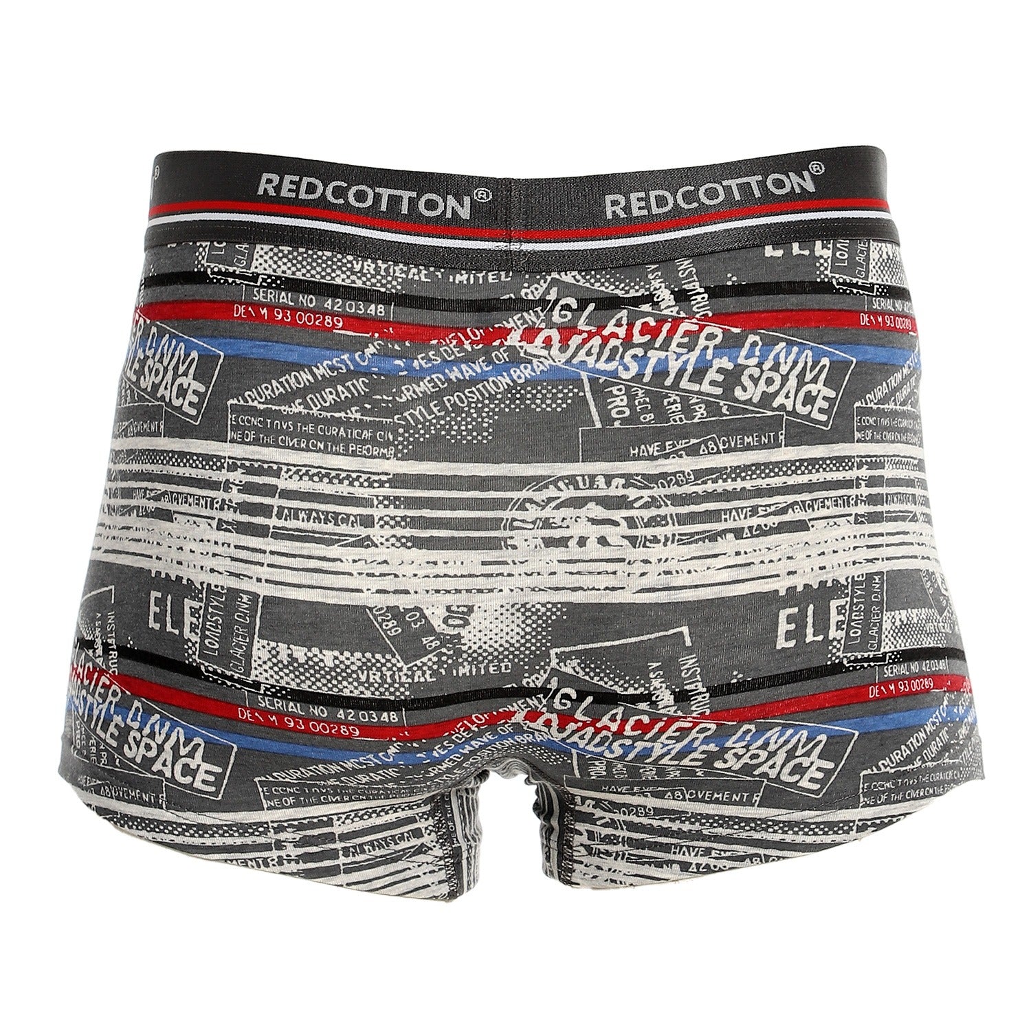 Boxer For Men Printed - Grey