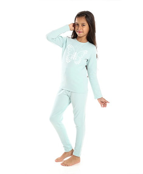 Girls Thermal Set - Light blue