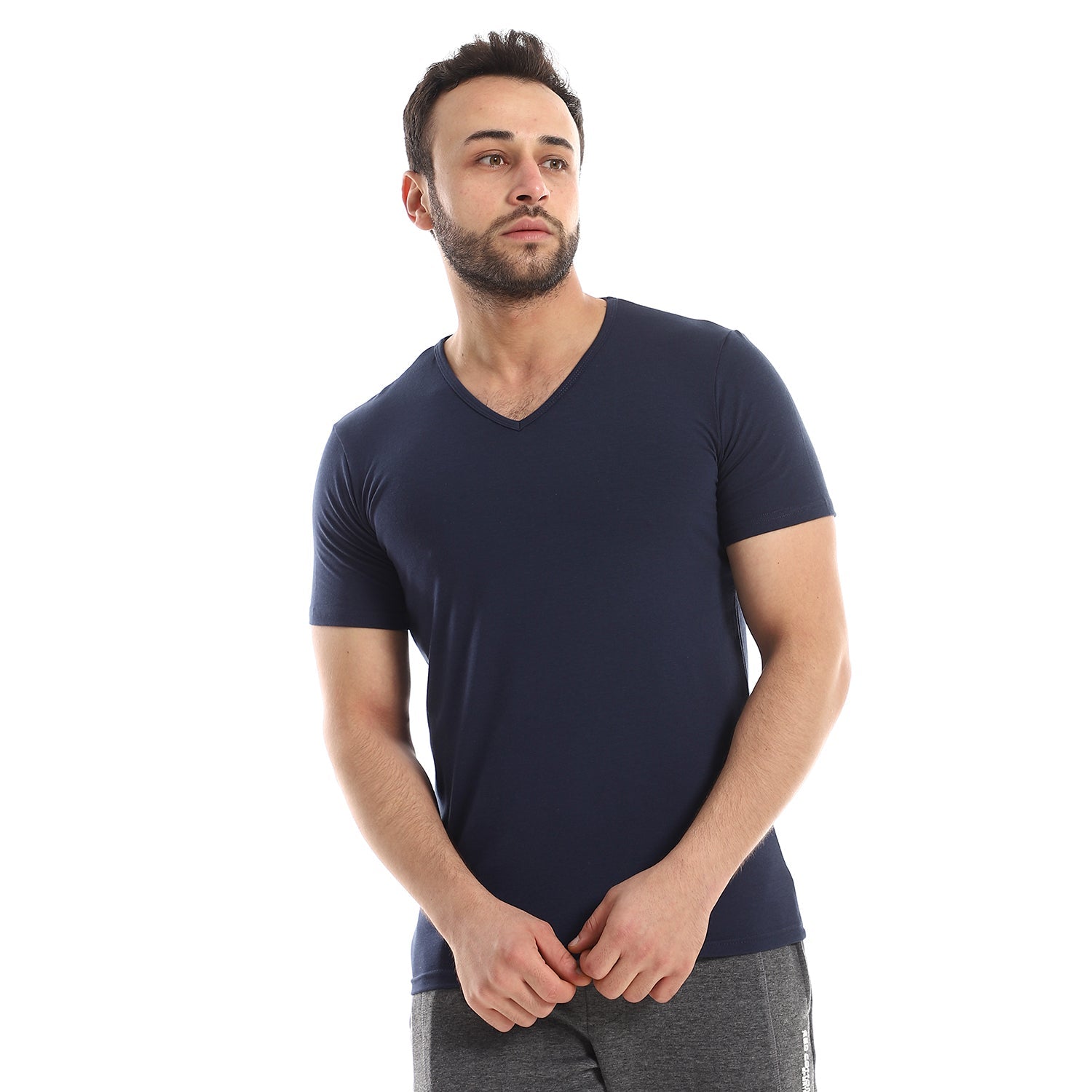 Men Undershirt Lycra V-Neck