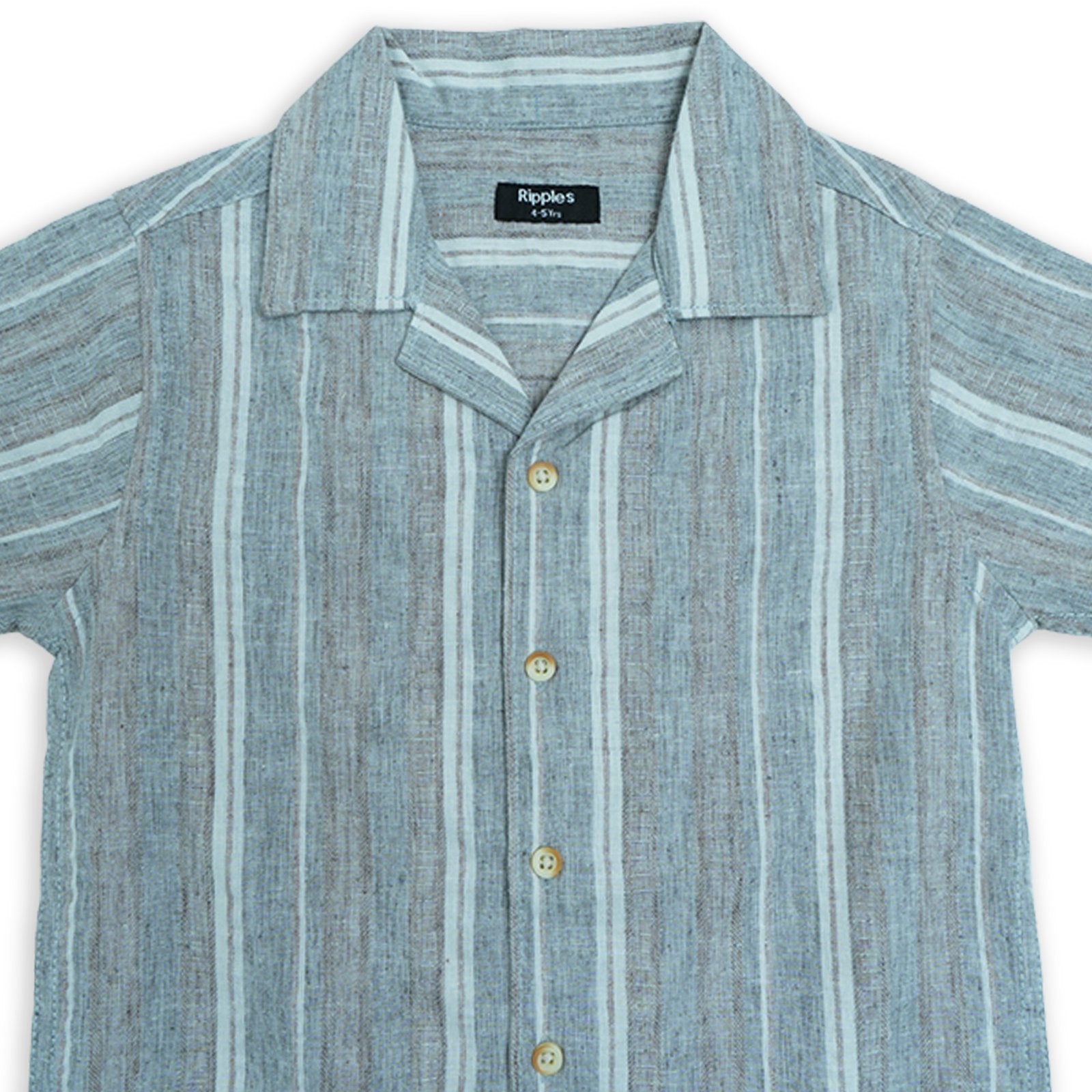 Retro Stripe Collar Shirt