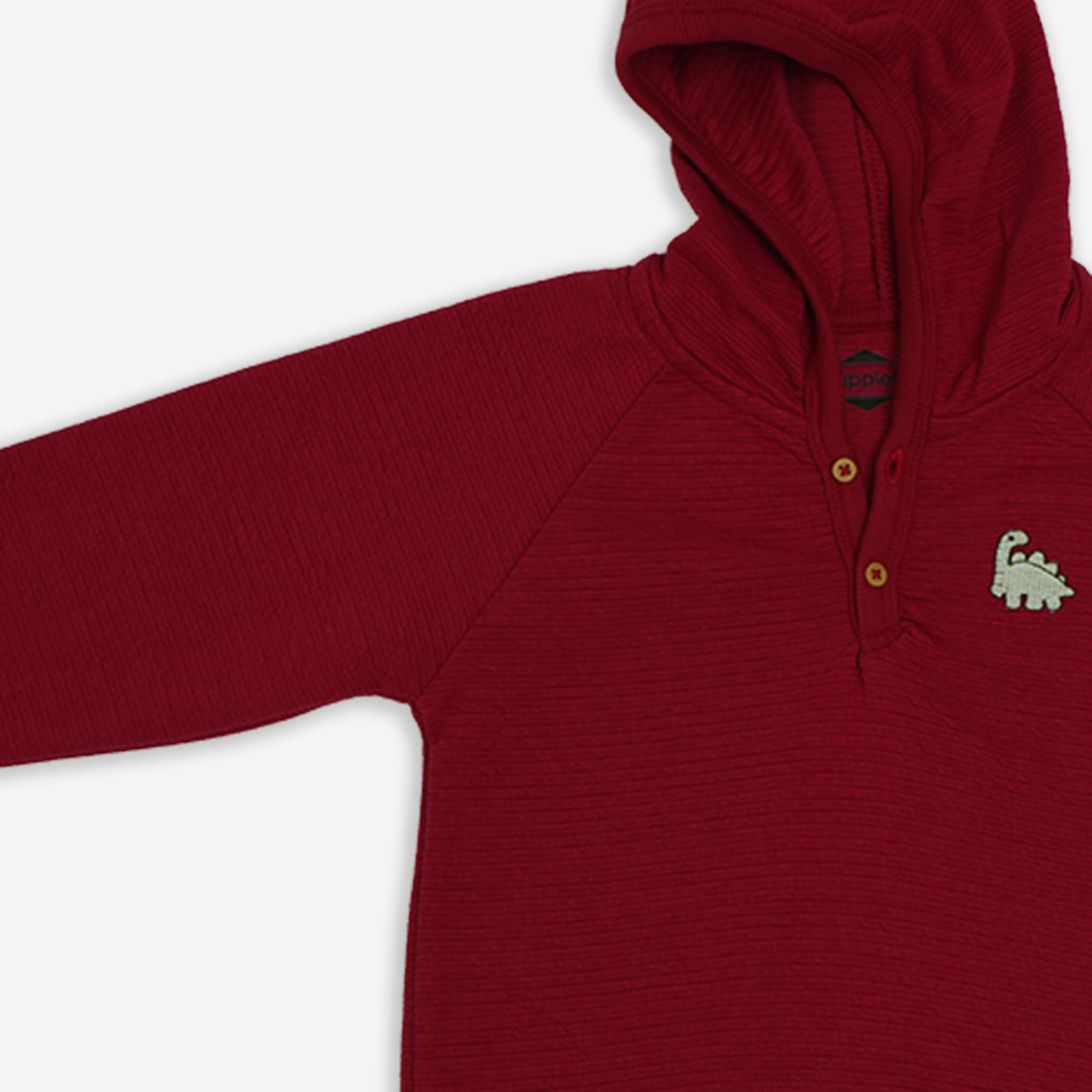 Bold Red Hooded Tracksuit Set