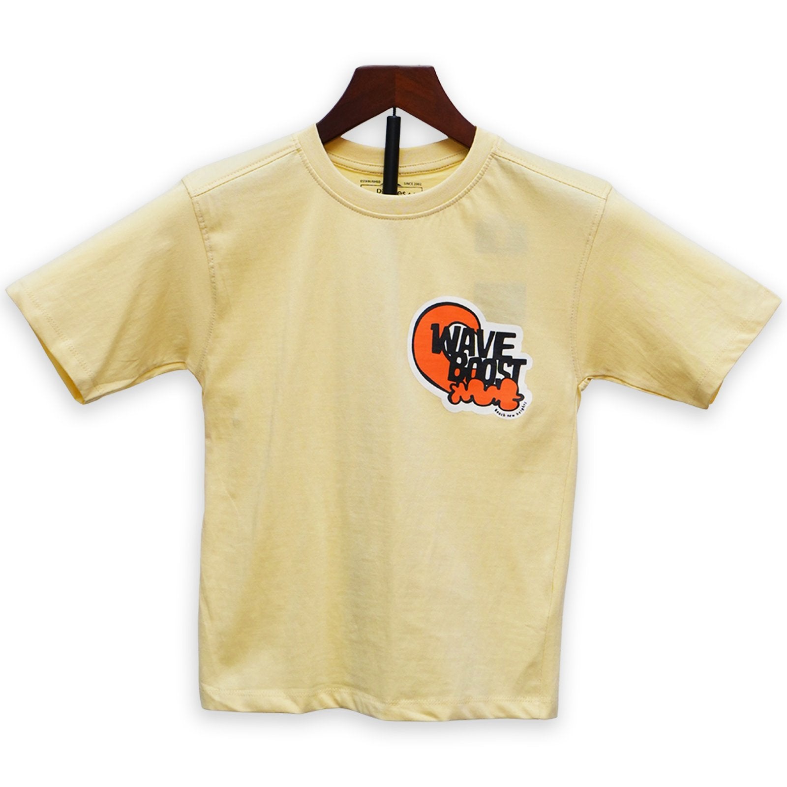 Pale Yellow Graphic Patch T-Shirt